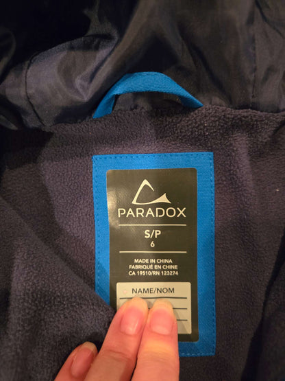 Paradox Size 6 Rainsuit - Blue 2 Piece, Kids 6/6X (extra small)