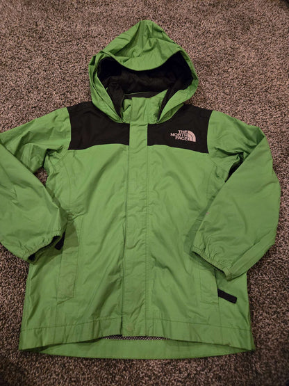 North Face XS Green Shell Jacket, Kids 6/6X (extra small)