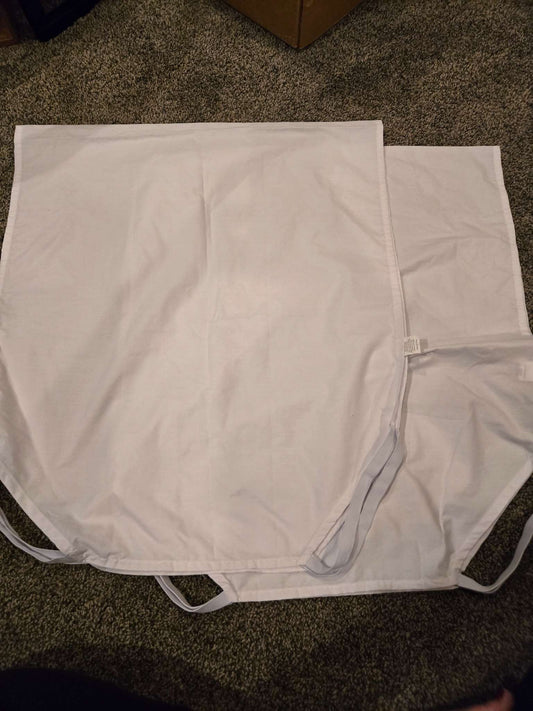 2 Sprogs White Cot Sheets