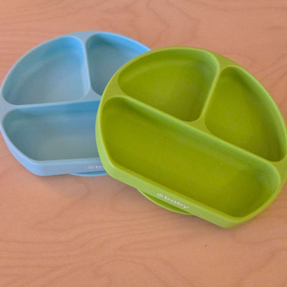Silicone Plate Set - Green & Blue