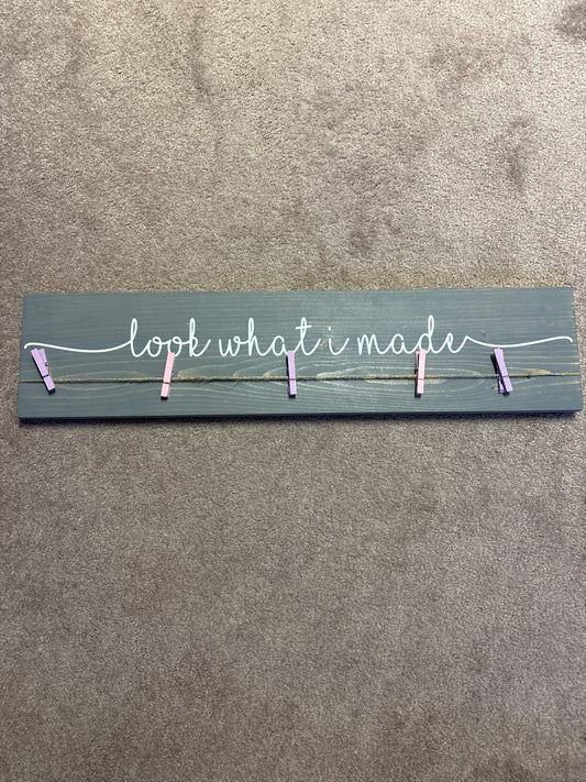 Look what I made craft hanger