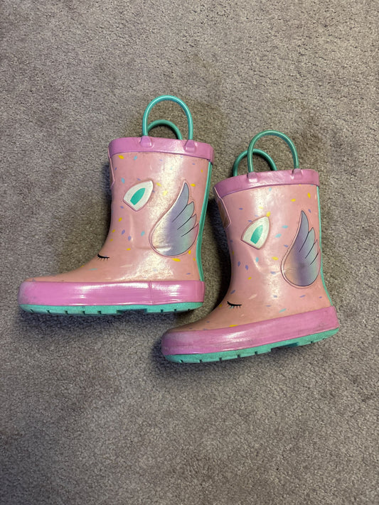 Girls rain boots size 8, Shoes 8 (Toddler:2-4yr)