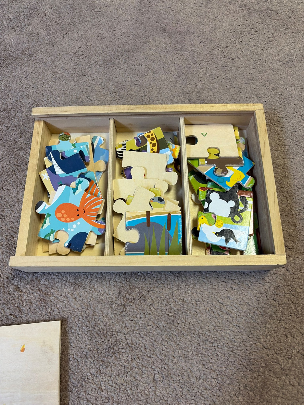 Melissa and Doug wooden puzzles