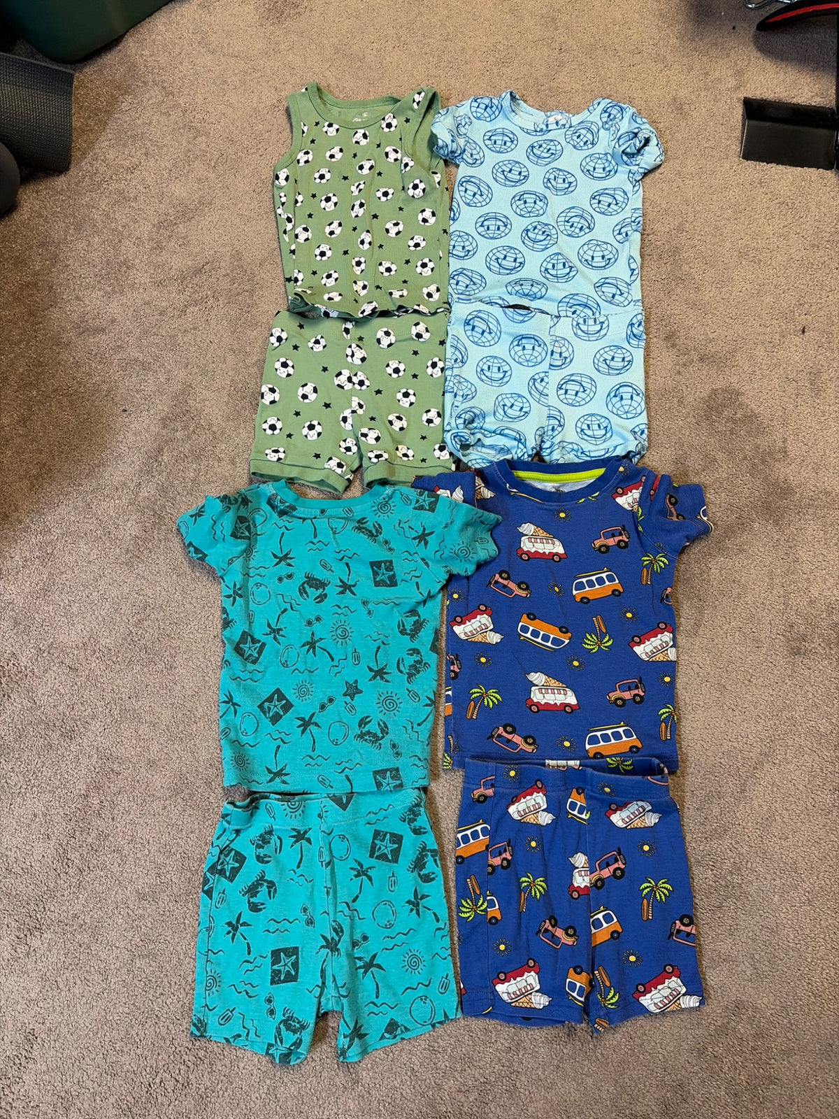 Boys summer pjs size 3, Kids 3T