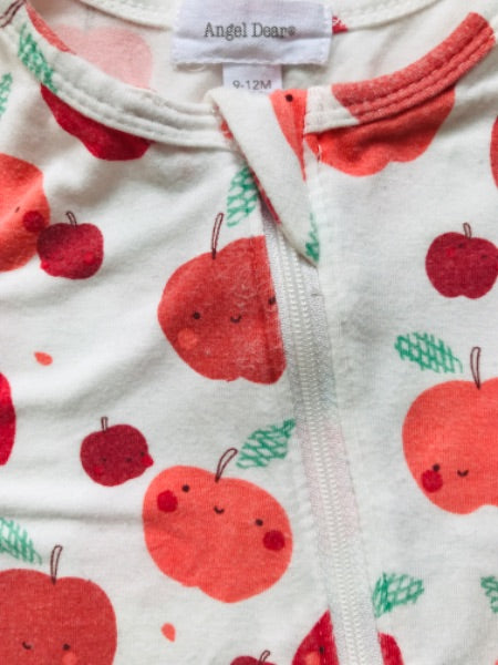 Angel Dear Apple Zip Footed Sleeper , Kids 12 Month (9-12M)