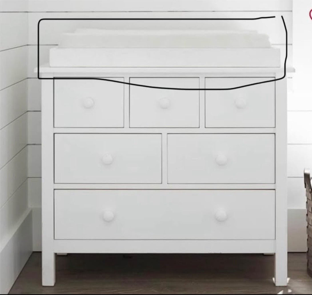 Pottery Barn Kids Kendall Dresser Topper & Change Pad