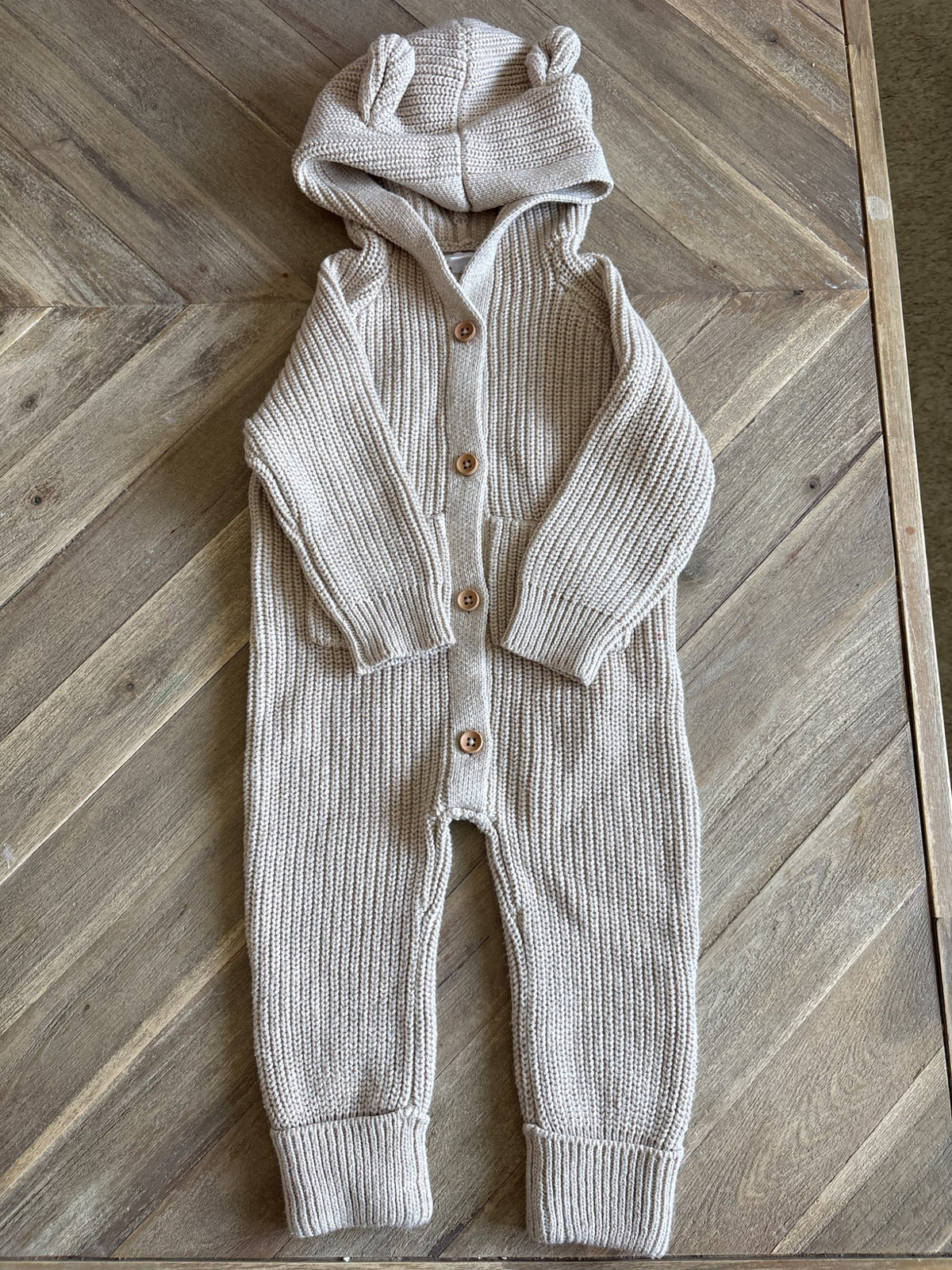 Jamie Kay Knit Bear Romper 6-12m, Kids 12 Month (9-12M)