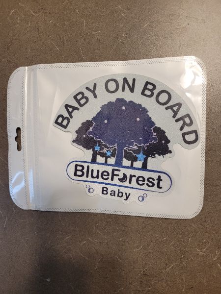 Reflective Sticker for Vehicle "BABY ON BOARD"