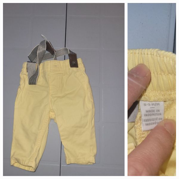 cute yellow pants, Kids 3 Month (0-3M)