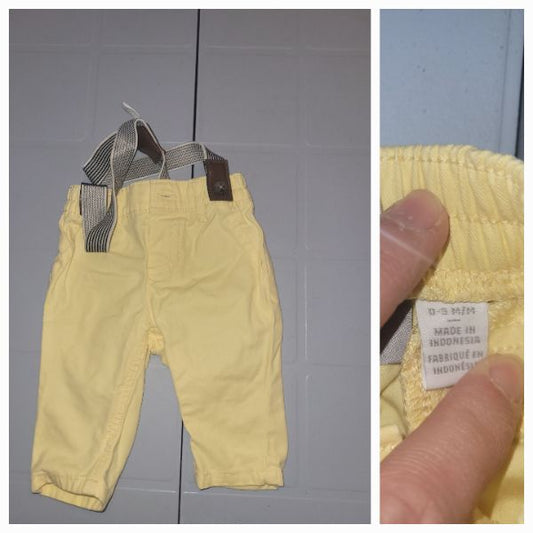 cute yellow pants, Kids 3 Month (0-3M)