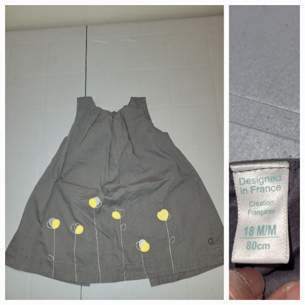 Grey Dress, Kids 18 Month (12-18M)