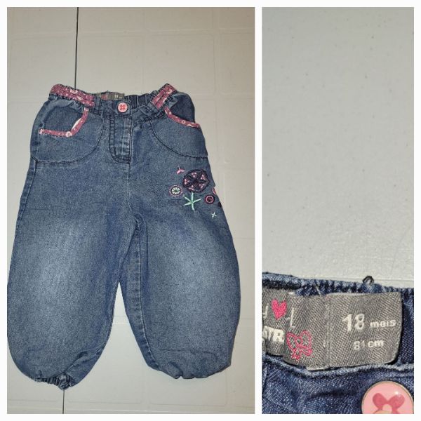 2 Cute light jeans, Kids 18 Month (12-18M)