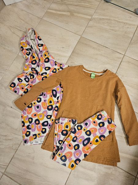 3 pc set, multi colour, peekaboo beans- girls size 6