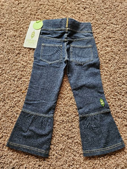 girls pants, size 3, blue, Peekaboo Beans , Kids 3T