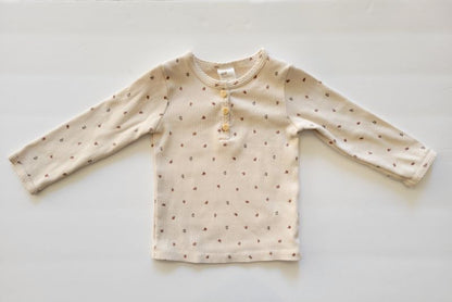 H&M. 2-pack ribbed henley, 6-9 months, like new, Kids 9 Month (6-9M)