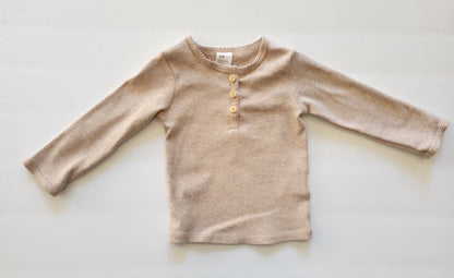 H&M. 2-pack ribbed henley, 6-9 months, like new, Kids 9 Month (6-9M)