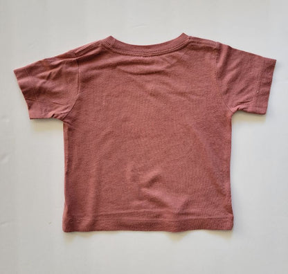 Aspen + Company, Chunky Monkey t-shirt, mauve, 6-12 months, VGUC, Kids 12 Month (9-12M)