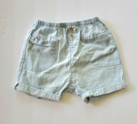 Zara, shorts, blue 9-12 months, EUC