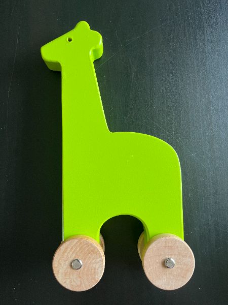 Dwell Studio Wooden Green Giraffe Push Toy