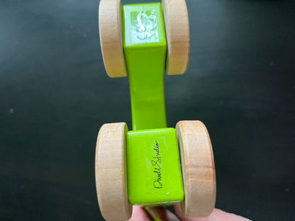 Dwell Studio Wooden Green Giraffe Push Toy
