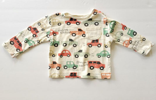 Zara car shirt, 9-12 months, EUC, Kids 12 Month (9-12M)