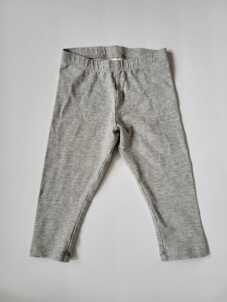 H&M, grey leggings, like new, 9-12 months, like new, Kids 12 Month (9-12M)