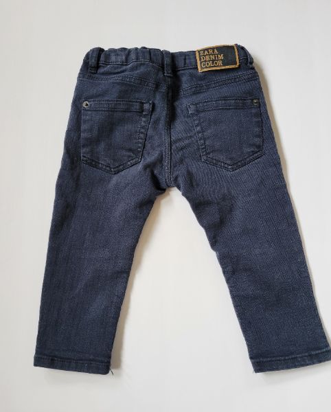 Zara, navy skinny jeans, 12-18 months, EUC