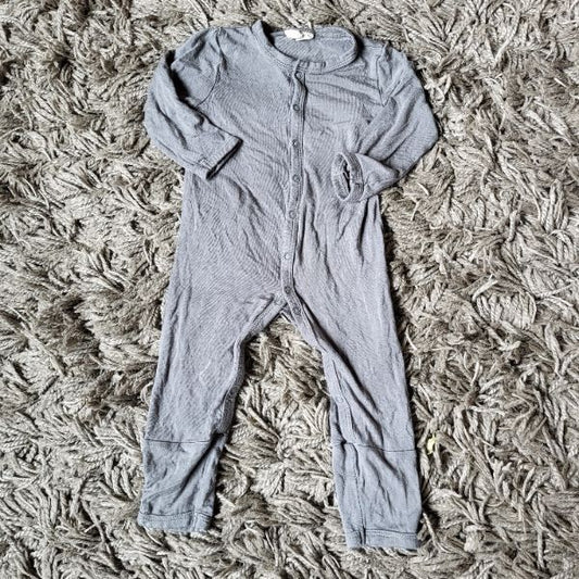 Kyte BABY Grey Snap Romper 3-6 M