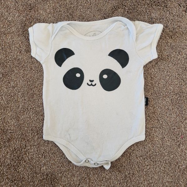 Whistle and Flute White Panda Onesie