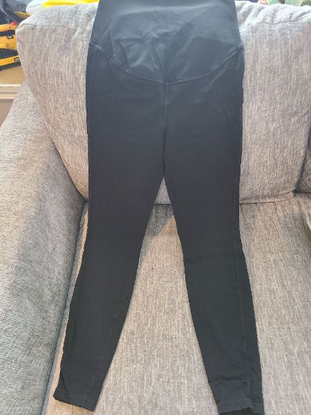 Maternity black sweat pants leggings size small