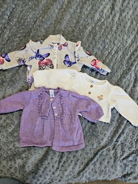 0-3m Girls GAP and Carter's Sweater Bundle