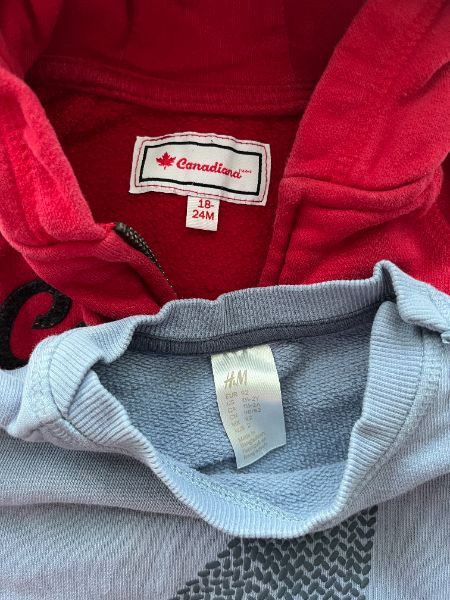 Two Sweatshirts, Canadiana, H&M, 18-14 months, Kids 24 Month (18-24M)