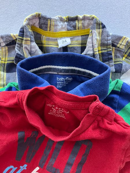 Toddler Boy Bundle, Plaid outfit and two tshirts, 18-24 months, Kids 24 Month (18-24M)