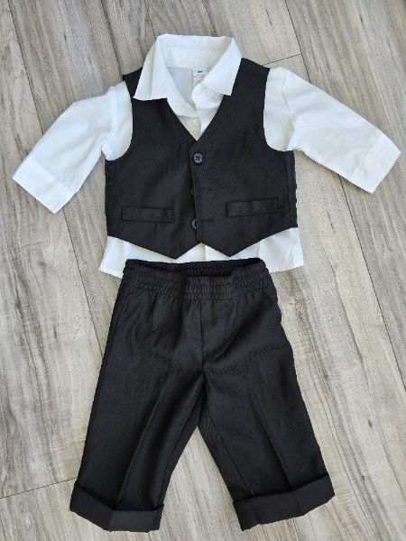 Used 3 piece baby boys dress up outfit size 3MTH & 6MTHS, Kids 6 Month (3-6M)