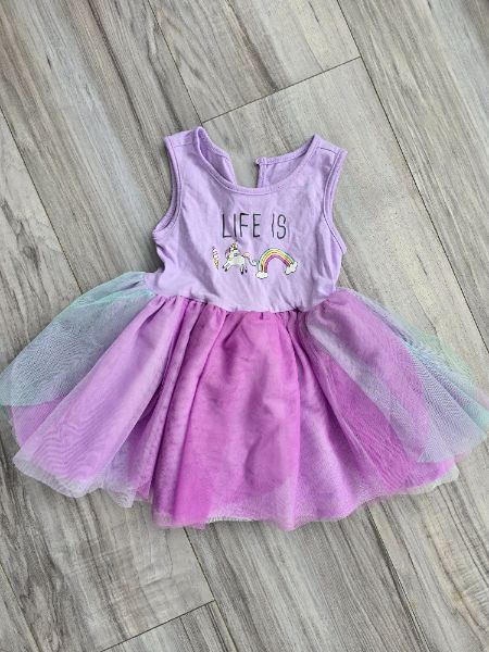 Used George baby girl dress with colorful tutu size 12 to 18 months, Kids 18 Month (12-18M)