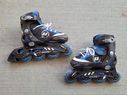 Ultra Wheels Adjustable Inline Skates Sizes 10-13, Shoes 13 (Kids:4-8yr)