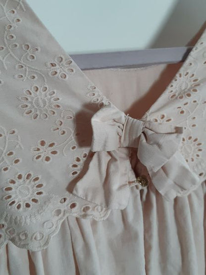 3-4T Tahari Pink Eyelet Layered Dress, Kids 3T