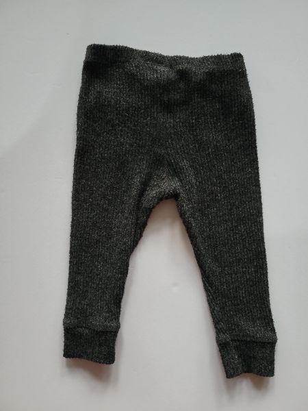 Zara soft touch ribbed legging, grey, 12-18 months, VGUC