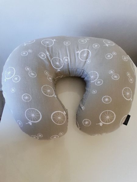 Jolly Jumper Nursing Pillow with Grey and White Nursing Pillow Cover