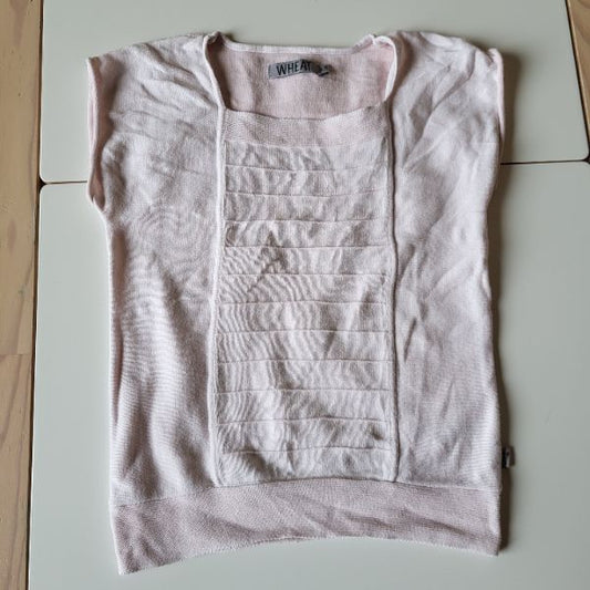 Wheat Kids Pink knit shirt 5Y, Kids 5/5T (extra small)