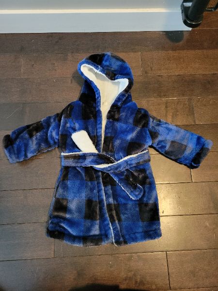 Boys plaid Housecoat , Kids 12 Month (9-12M)