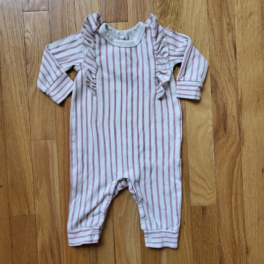 100% Organic Cotton Pehr Romper 0-3M