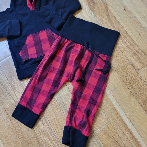 6M plaid set (not flannel), Kids 6 Month (3-6M)