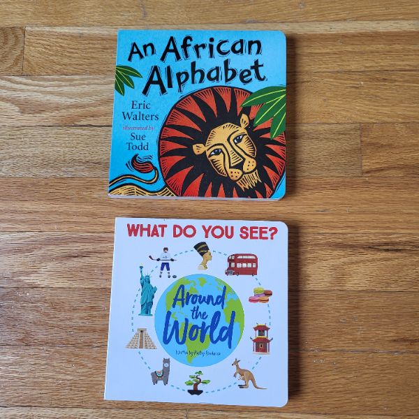 My African Alphabet + What Do You See Around The World Board Books