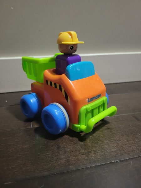 Dump truck push and go toy