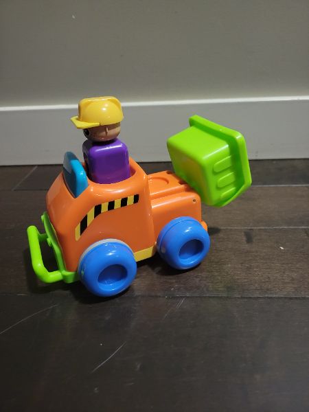 Dump truck push and go toy