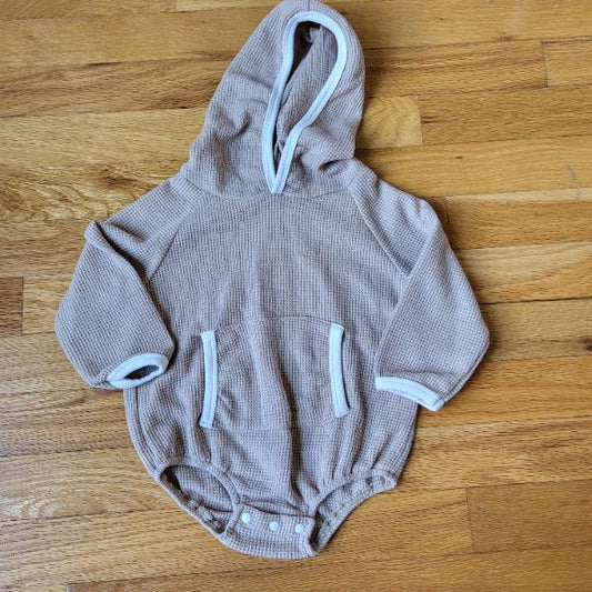 12-18M (80) Bubble-ish Onesie with Hood