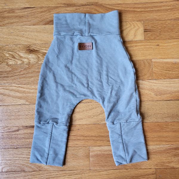 Bajoue Made In Canada Small Shop 0-12M Grow with me babies and children Pants Organic Cotton, Kids 12 Month (9-12M)