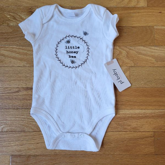 NWT PL Baby Basics 3/6M Onesie Little Honey Bee, Kids 6 Month (3-6M)