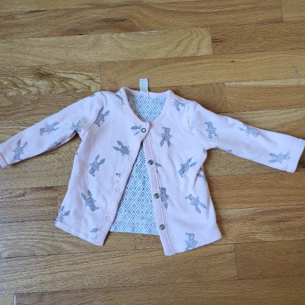 Petit Lem 3M Snap Up Long Sleeve Shirt, Kids 3 Month (0-3M)